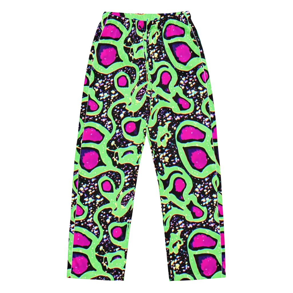 Ultraviolet Oasis on Women's Pajama Pants — Front