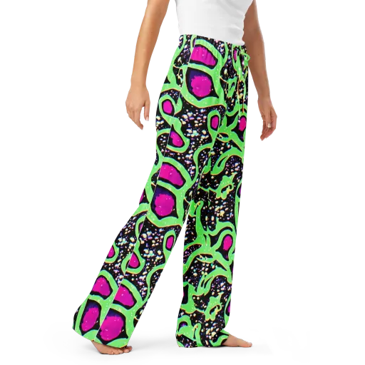 Ultraviolet Oasis on a Women's Pajama Pants
