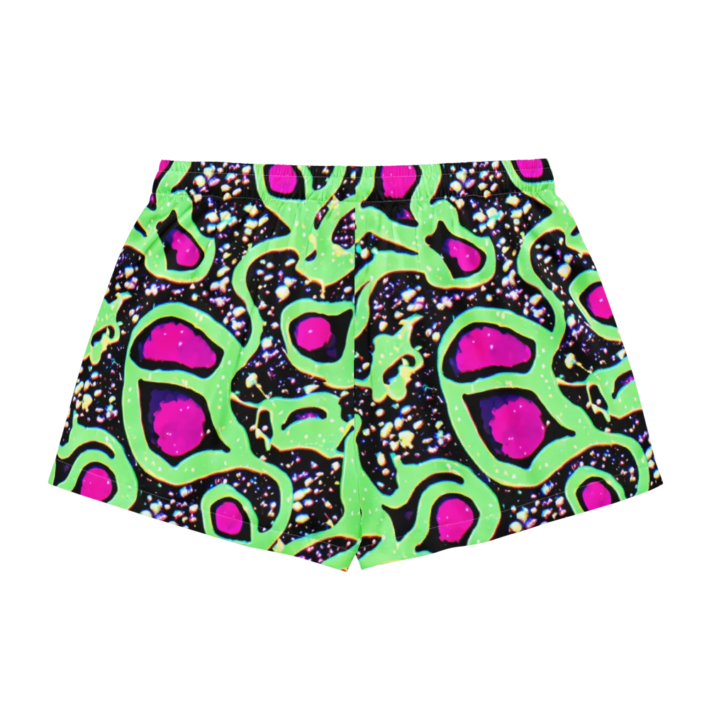 Ultraviolet Oasis on Women's Pajama Shorts — Back