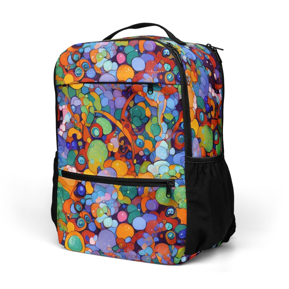 Chromatic Pebble Riot on Utility Backpack — Left Front