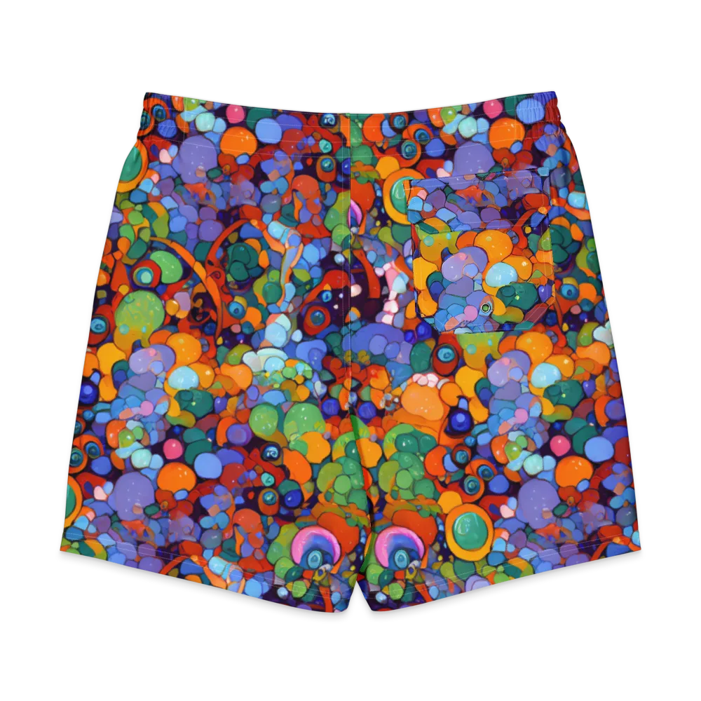 Chromatic Pebble Riot on Men's Board Shorts — Back