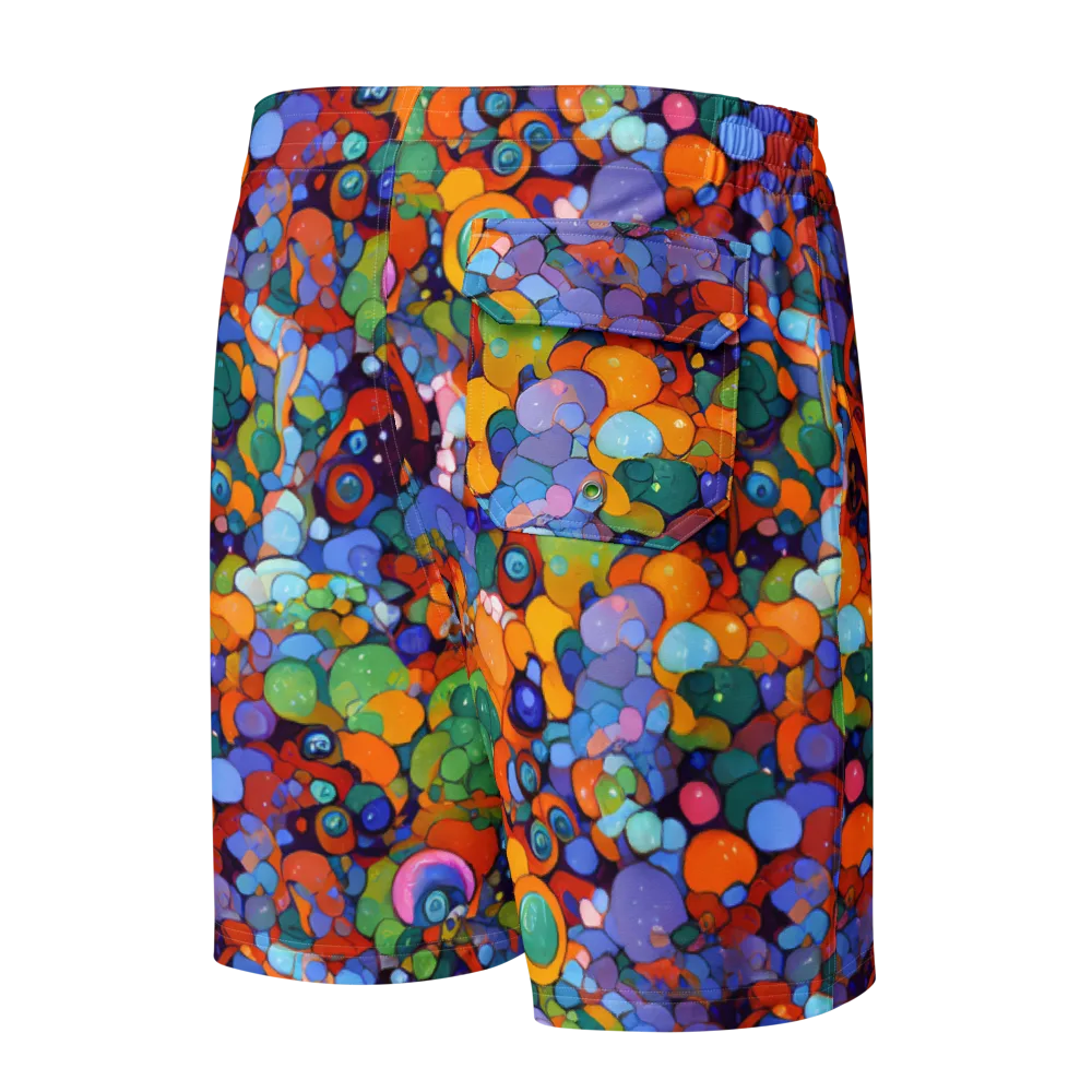 Chromatic Pebble Riot on Men's Board Shorts — Back