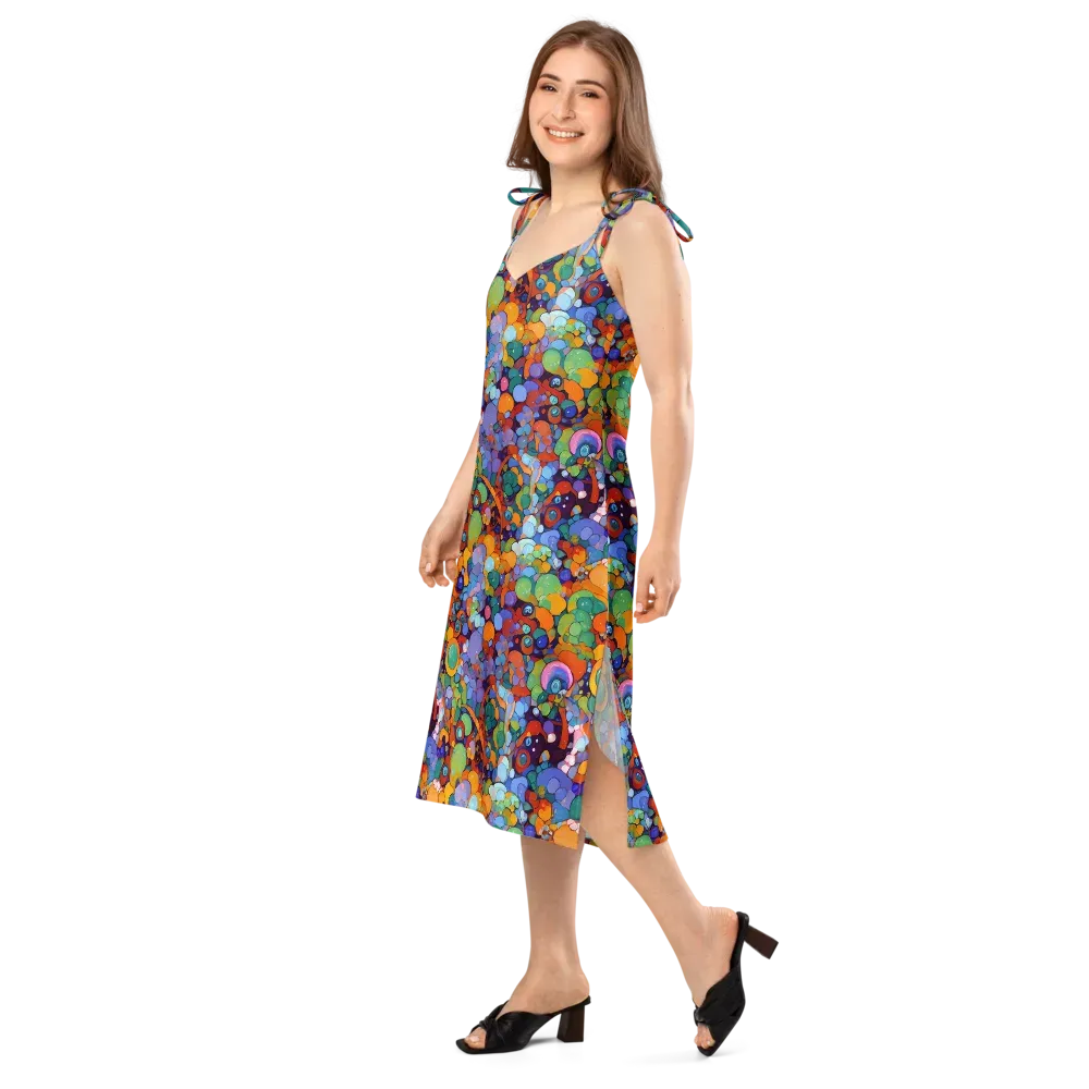 Chromatic Pebble Riot on Slip Dress — Left Front