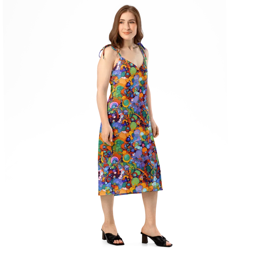 Chromatic Pebble Riot on Slip Dress — Right Front