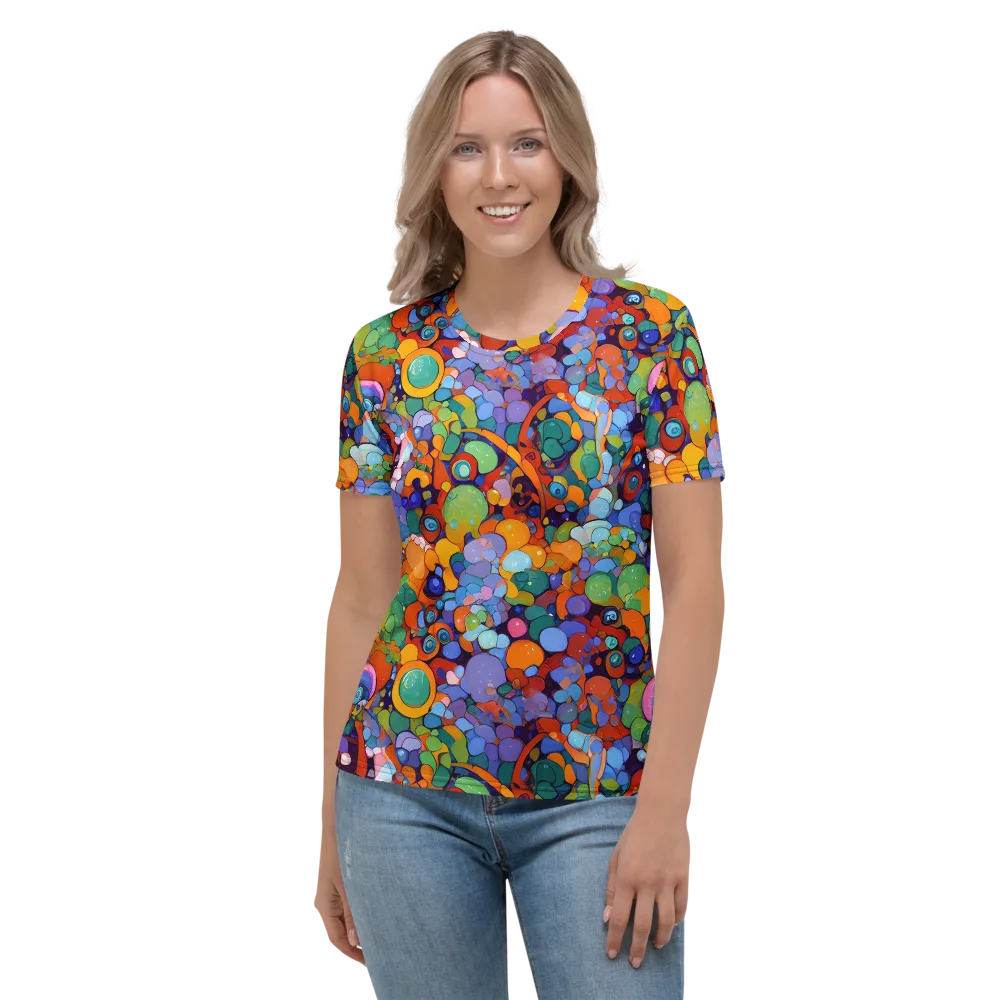 Chromatic Pebble Riot on Women's Crew Neck T-Shirt — Front