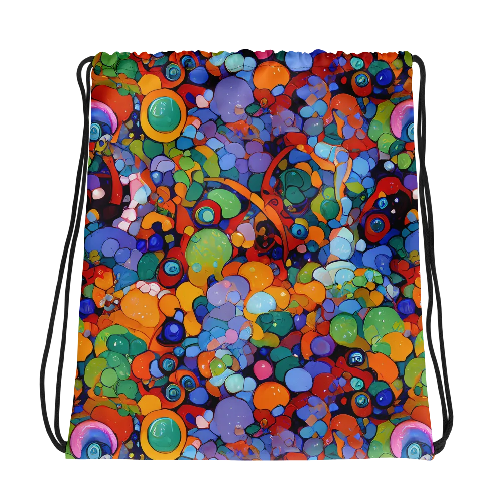 Chromatic Pebble Riot on Drawstring Bag — Photo