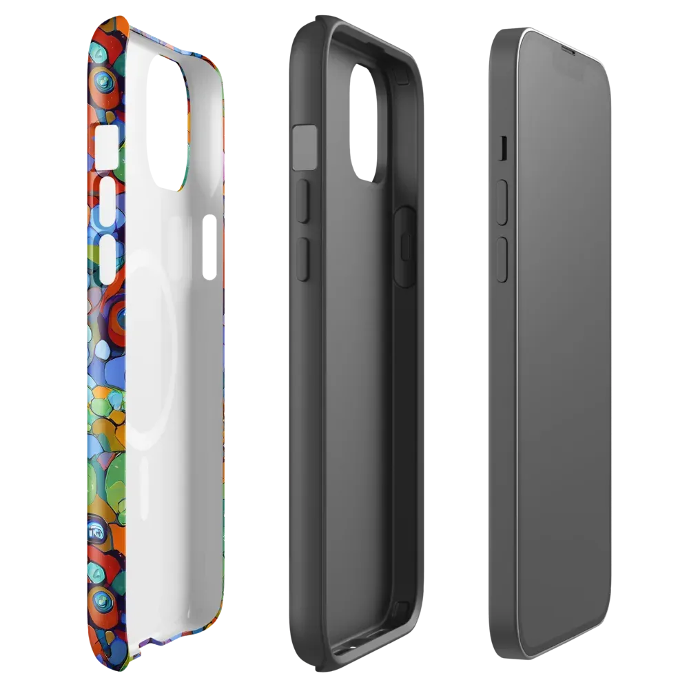 Chromatic Pebble Riot on MagSafe Tough Case for iPhone® — Front