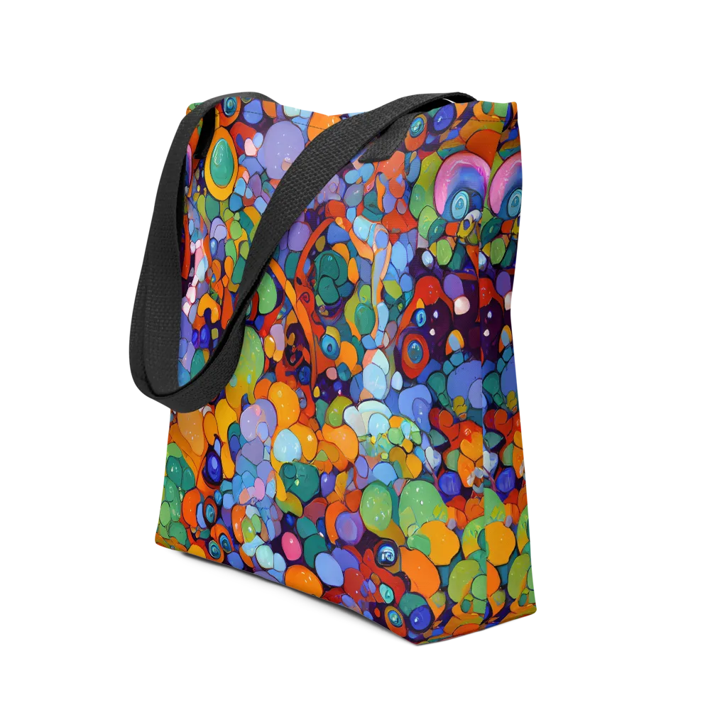 Chromatic Pebble Riot on Tote Bag — Front