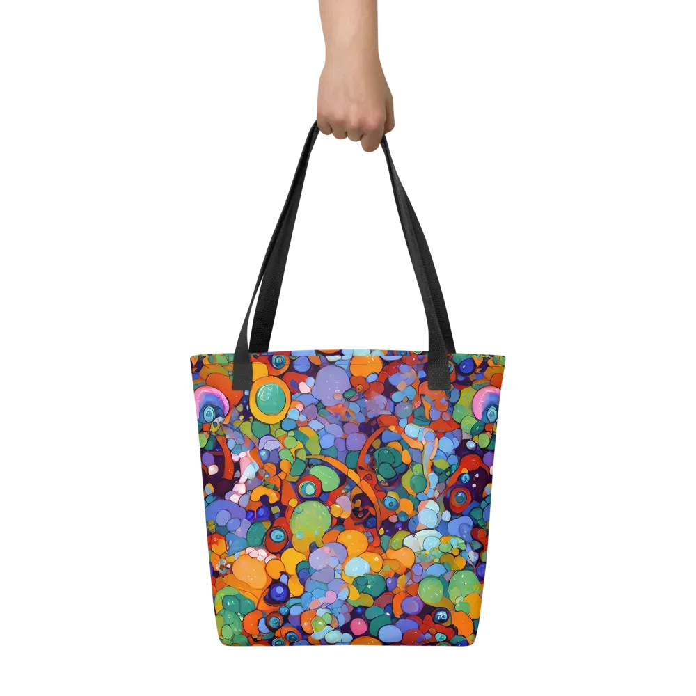 Chromatic Pebble Riot on Tote Bag — Front