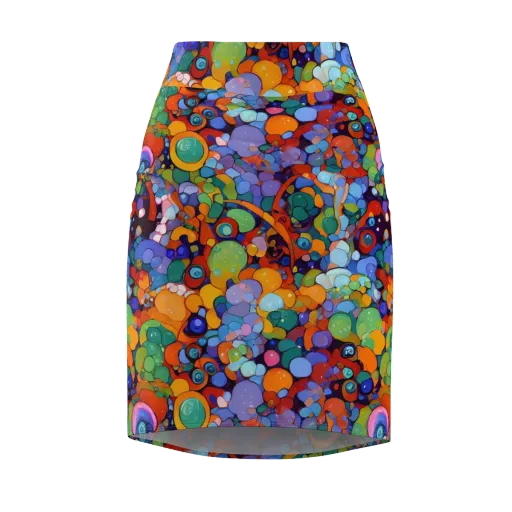 Chromatic Pebble Riot on a Pencil Skirt
