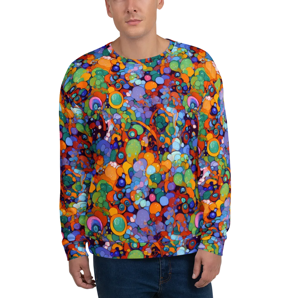 Chromatic Pebble Riot on Sweatshirt — Front