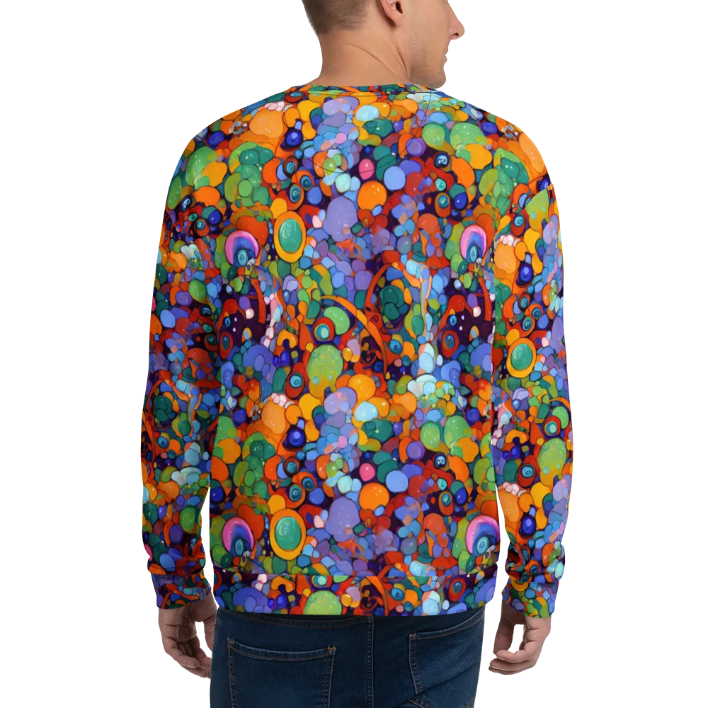 Chromatic Pebble Riot on Sweatshirt — Back