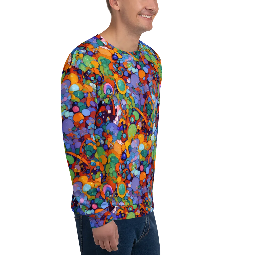 Chromatic Pebble Riot on Sweatshirt — Right Front