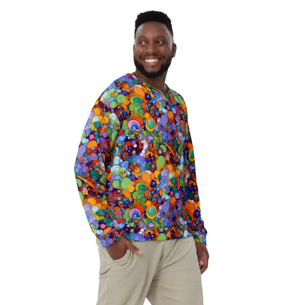 Chromatic Pebble Riot on Sweatshirt — Front