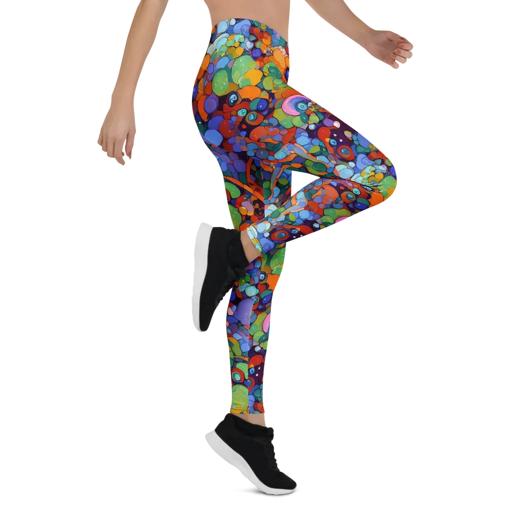 Chromatic Pebble Riot on Leggings — Right