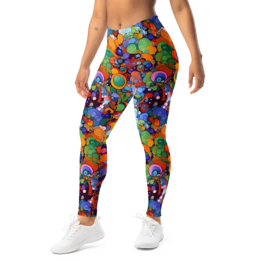 Chromatic Pebble Riot on a Leggings