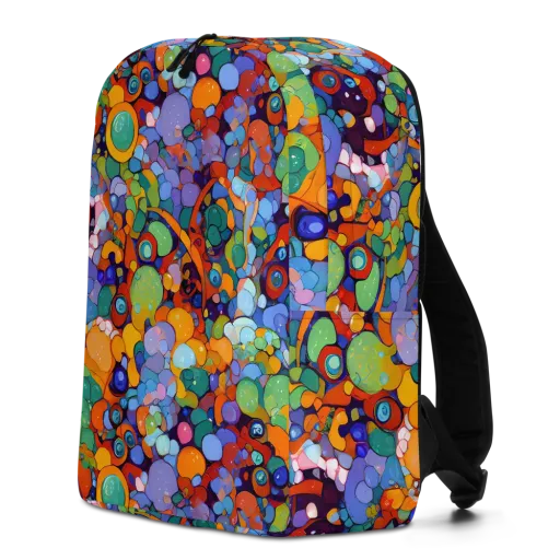 Chromatic Pebble Riot on a Minimalist Backpack