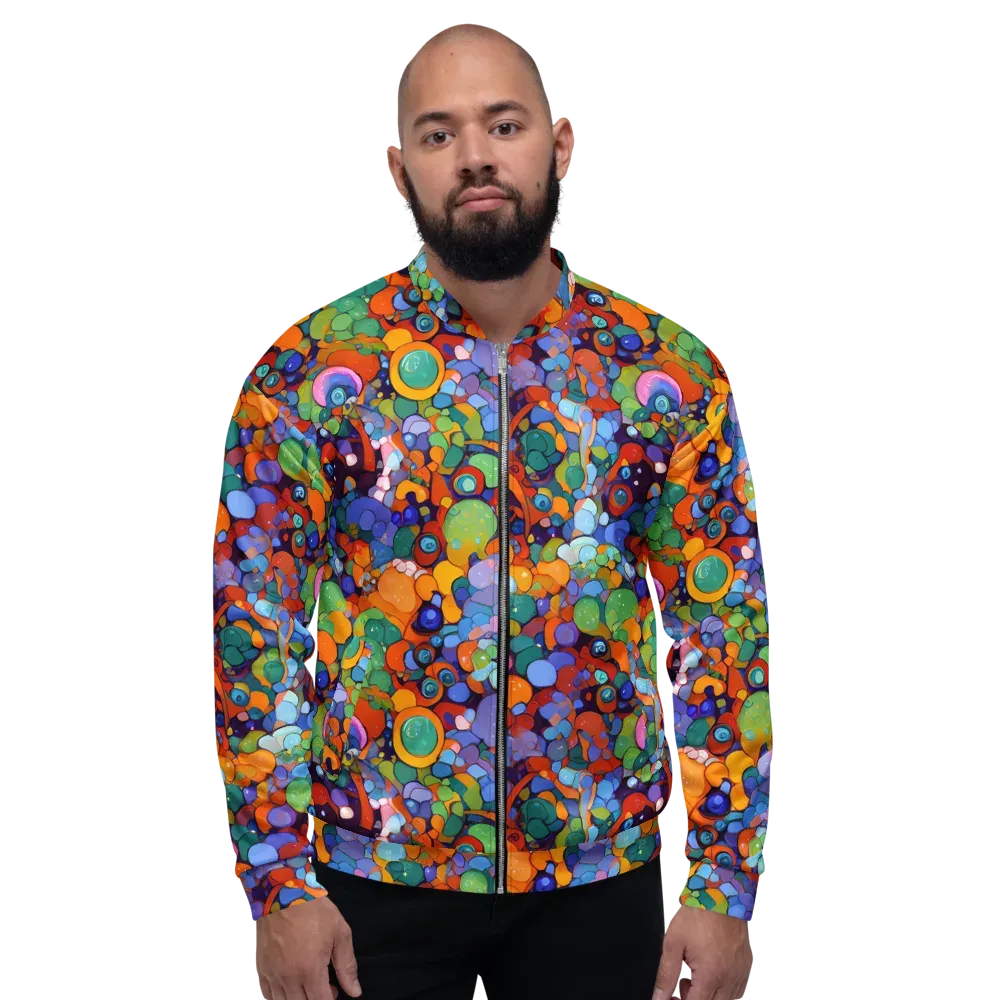 Chromatic Pebble Riot on Bomber Jacket — Front