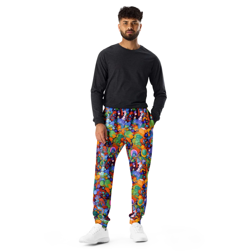 Chromatic Pebble Riot on Men's Joggers — Front