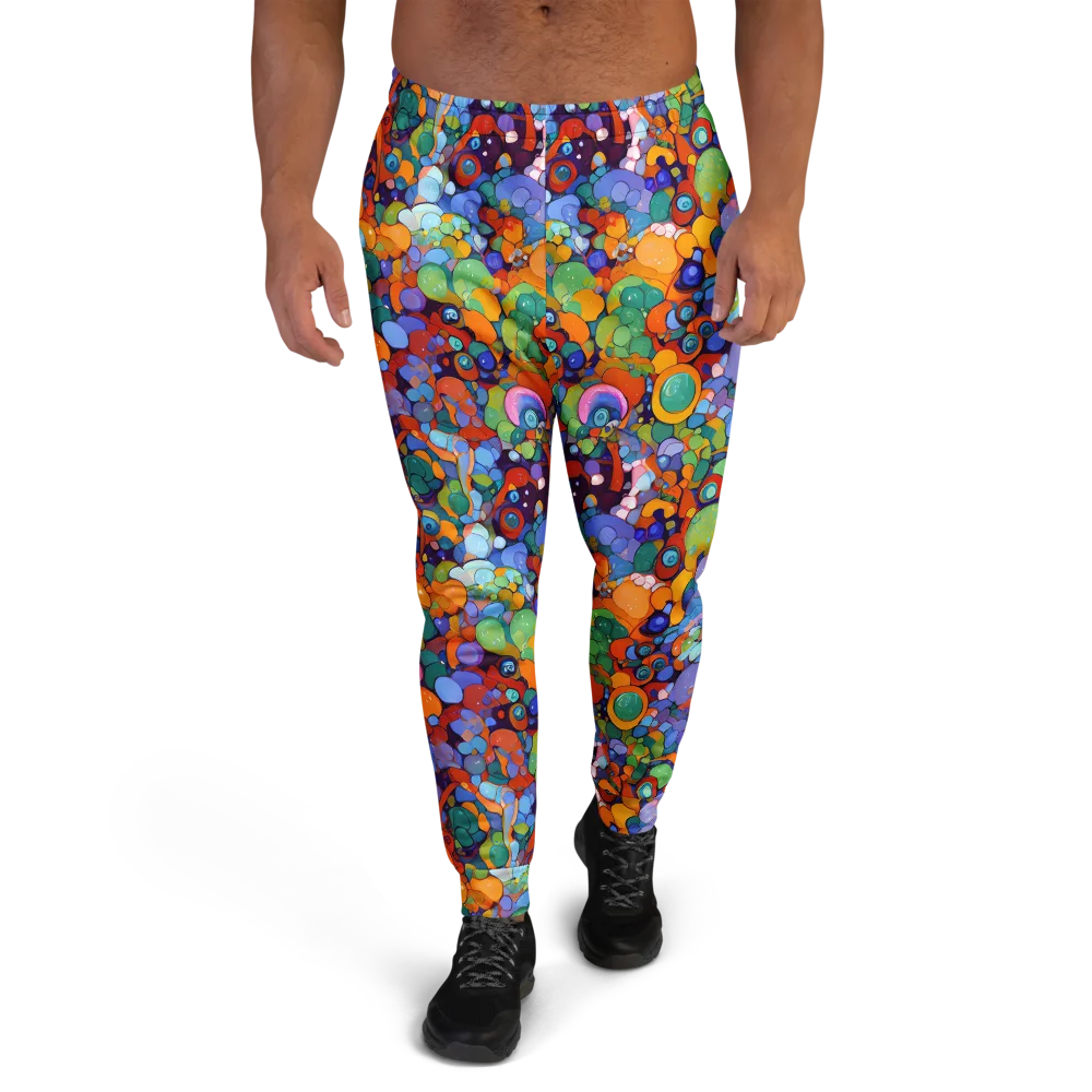 Chromatic Pebble Riot on Men's Joggers — Front