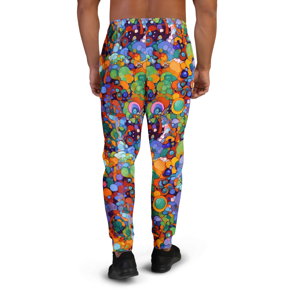Chromatic Pebble Riot on Men's Joggers — Back