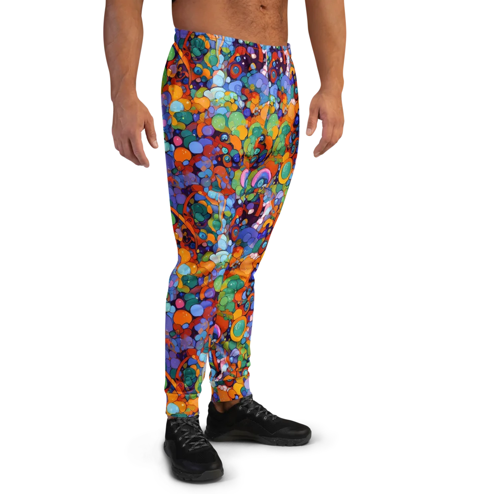 Chromatic Pebble Riot on Men's Joggers — Right