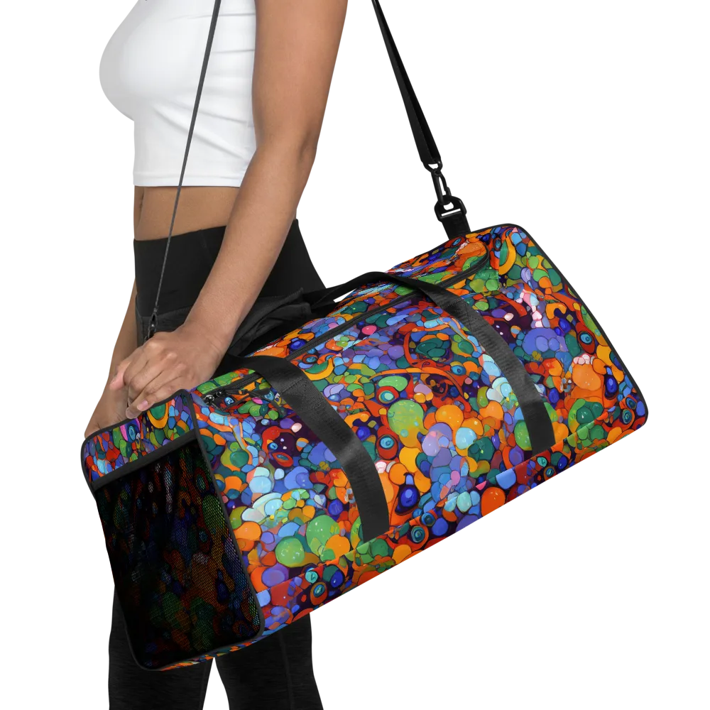 Chromatic Pebble Riot on Duffle Bag — Front