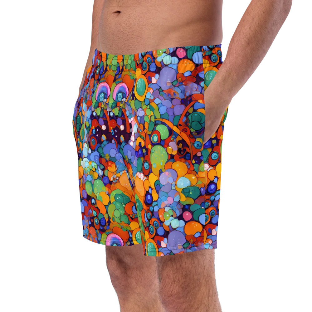 Chromatic Pebble Riot on Swim Trunks — Left Front