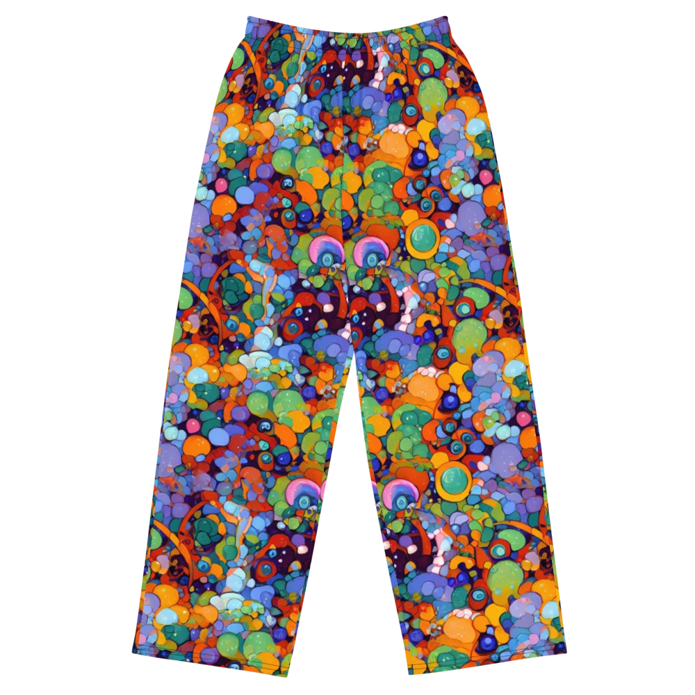 Chromatic Pebble Riot on Wide-Leg Pants — Front