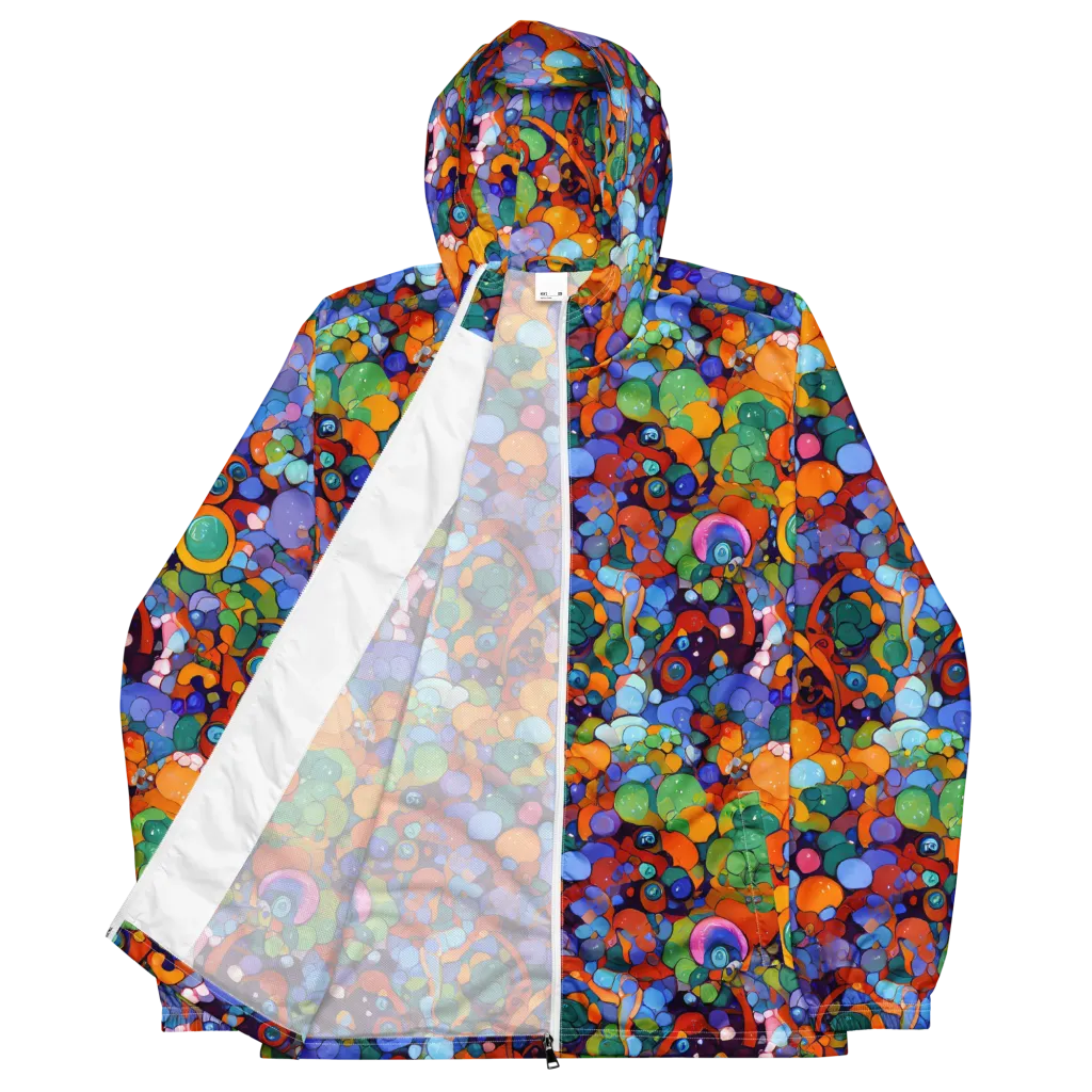 Chromatic Pebble Riot on Men's Windbreaker — Front