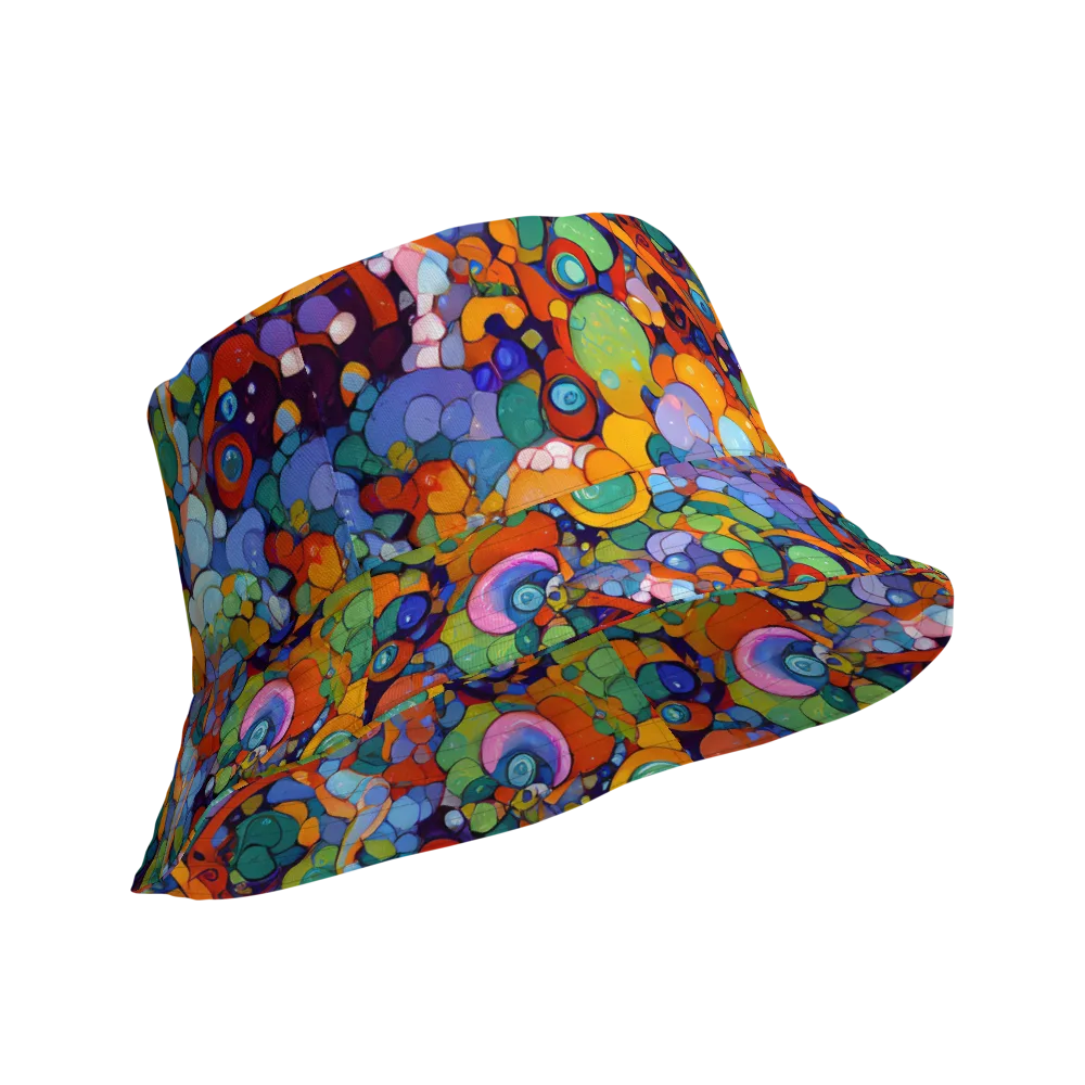 Chromatic Pebble Riot on Reversible Bucket Hat — Product details Outside