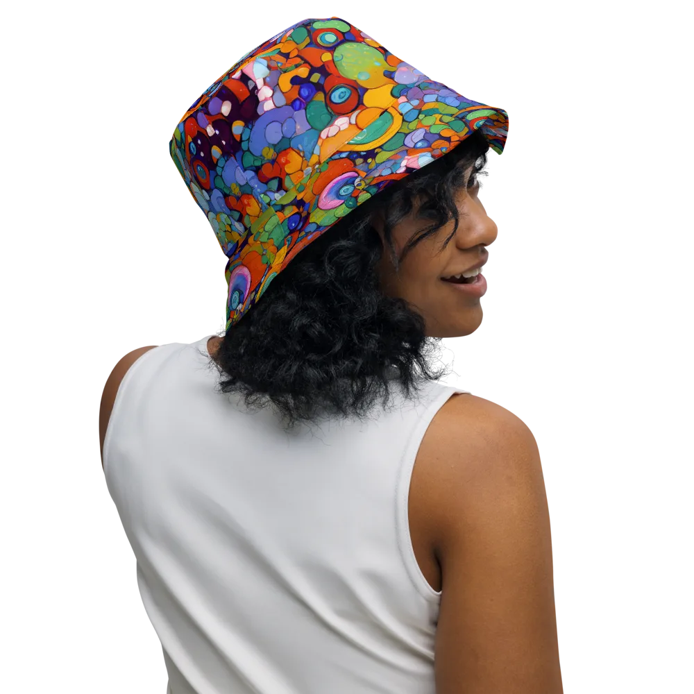 Chromatic Pebble Riot on Reversible Bucket Hat — Right Outside
