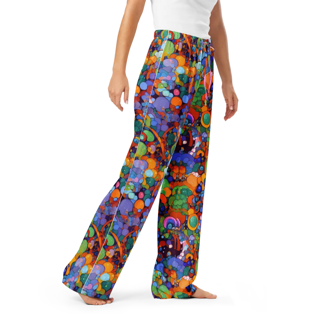 Chromatic Pebble Riot on Women's Pajama Pants — Right Front