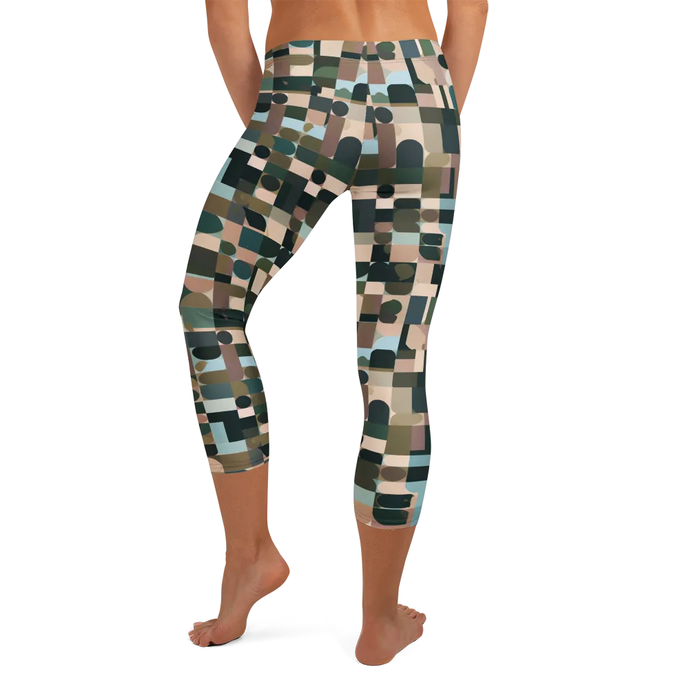Mosaic Afterglow on Capri Leggings — Back