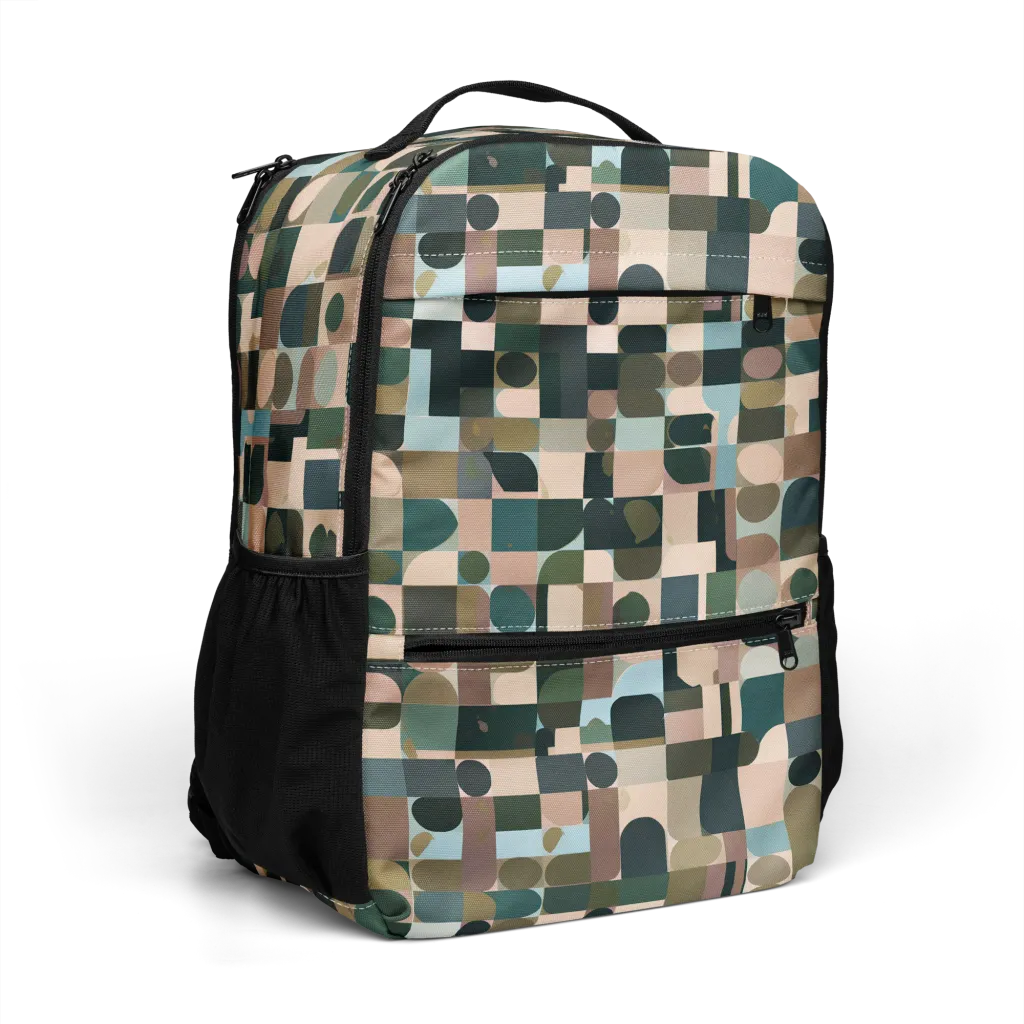 Mosaic Afterglow on Utility Backpack — Right Front