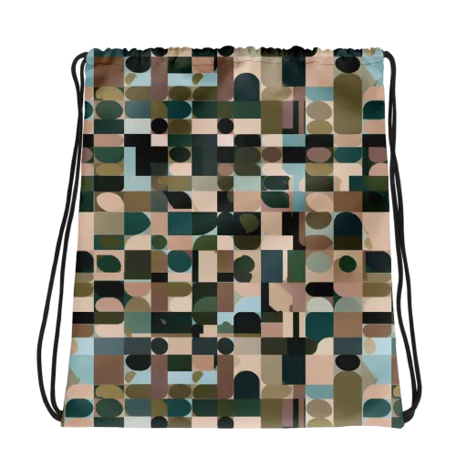 Mosaic Afterglow on a Drawstring Bag