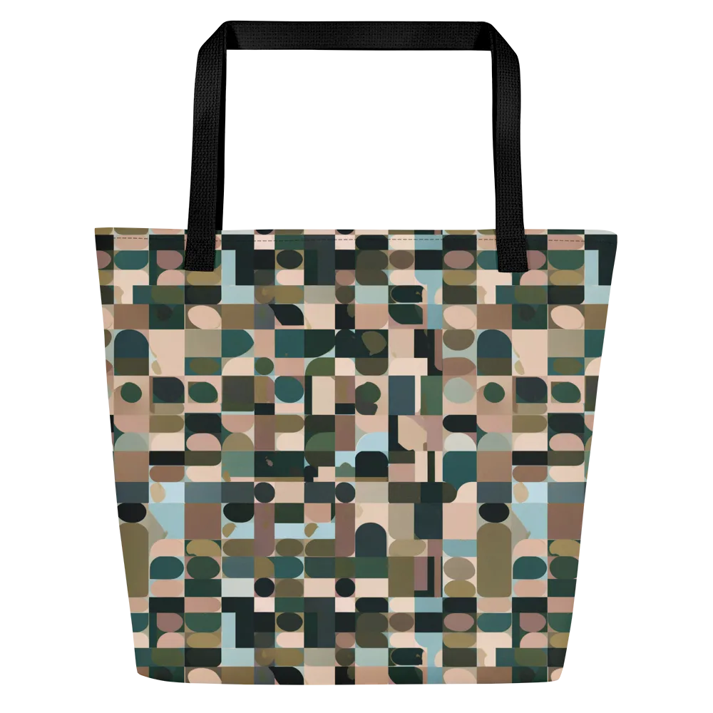 Mosaic Afterglow on Large Tote Bag W/ Pocket — Front