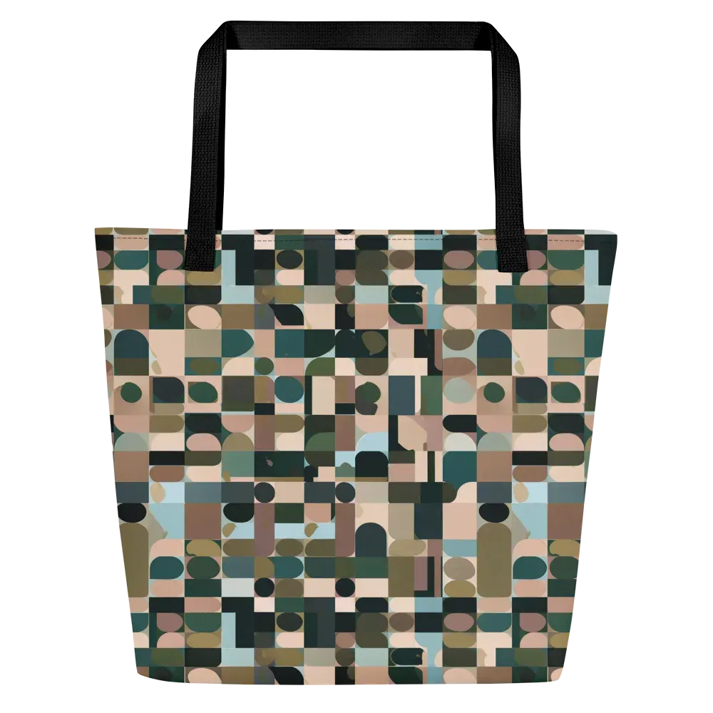 Mosaic Afterglow on Large Tote Bag W/ Pocket — Front