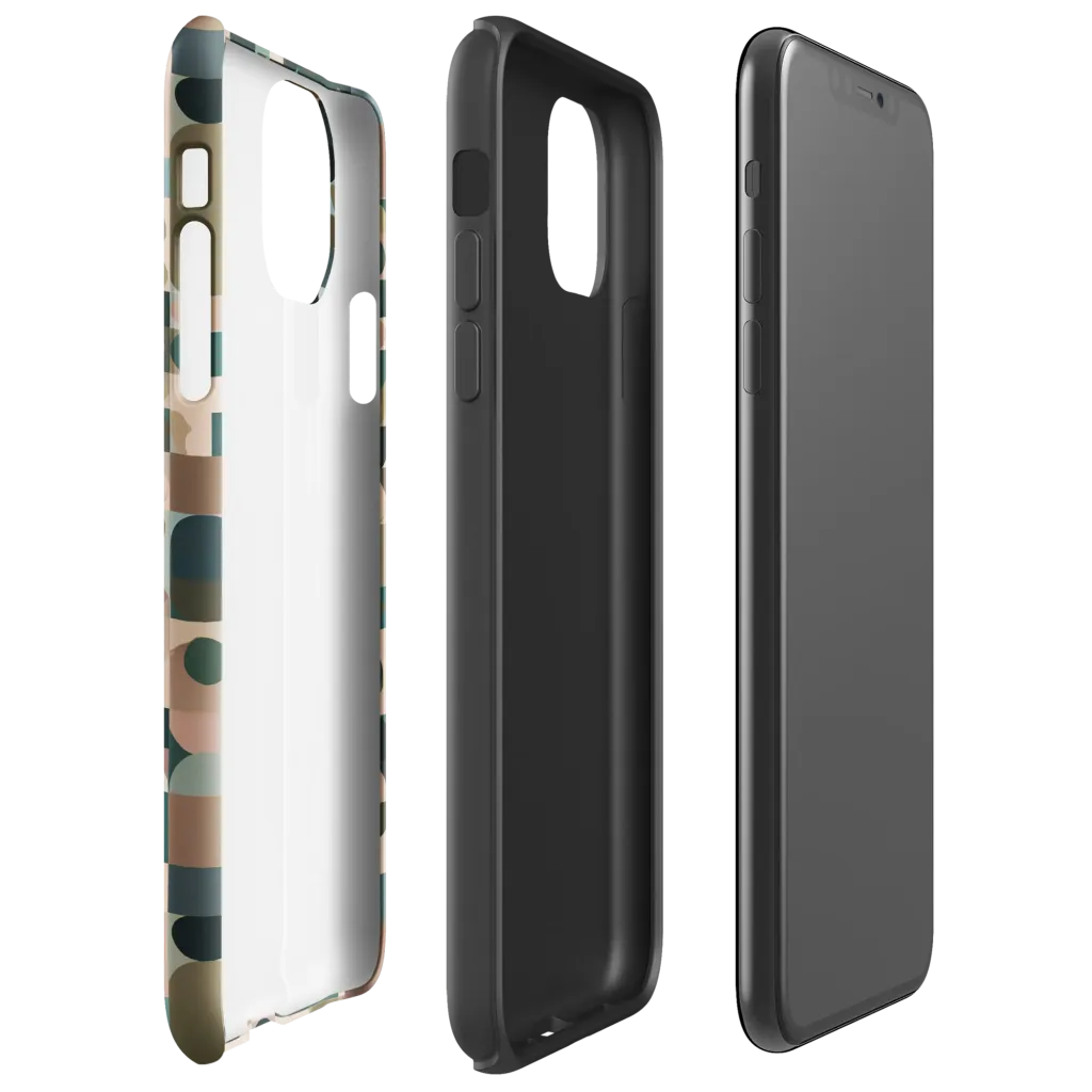 Mosaic Afterglow on Tough Case for iPhone® — Right