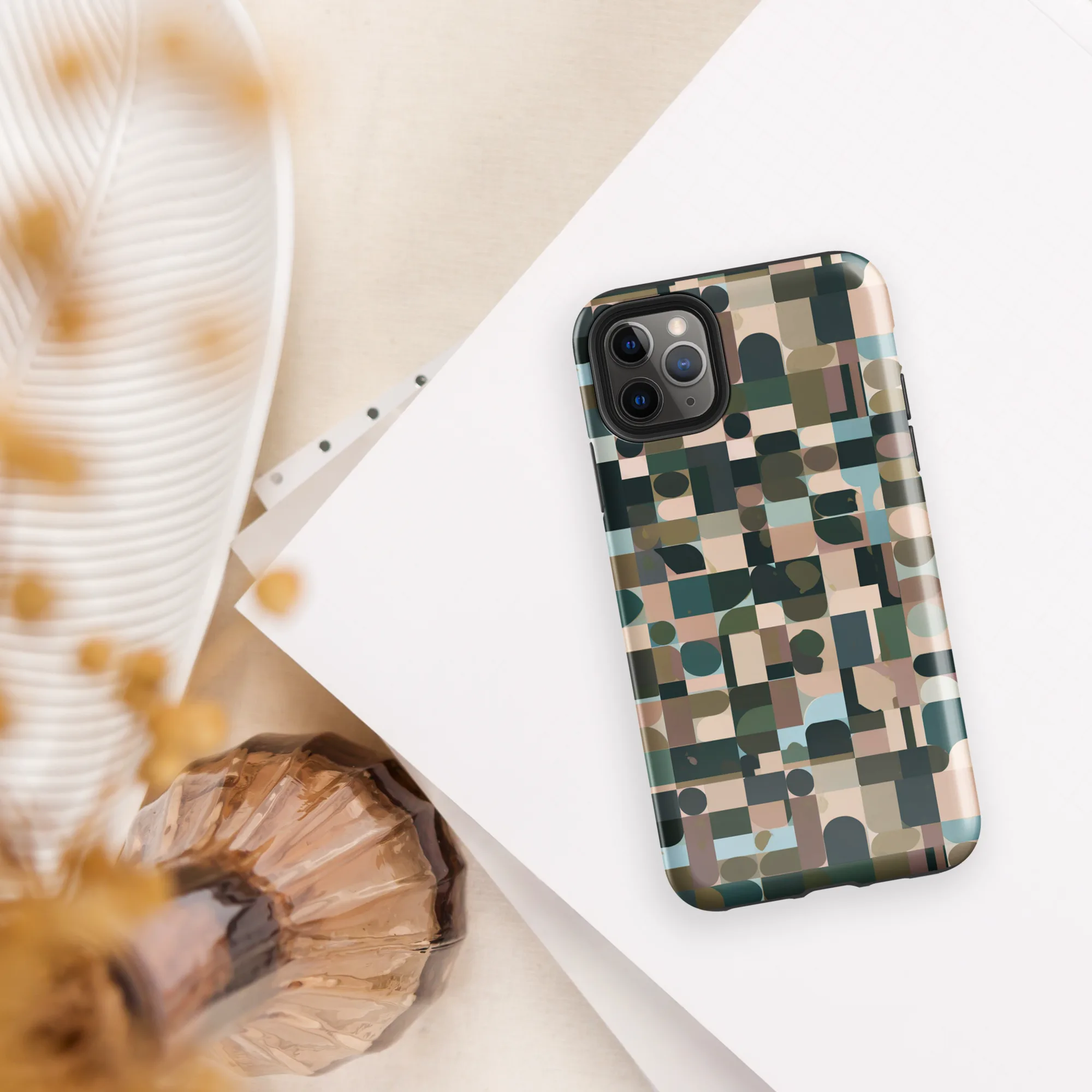 Mosaic Afterglow on Tough Case for iPhone® — Front