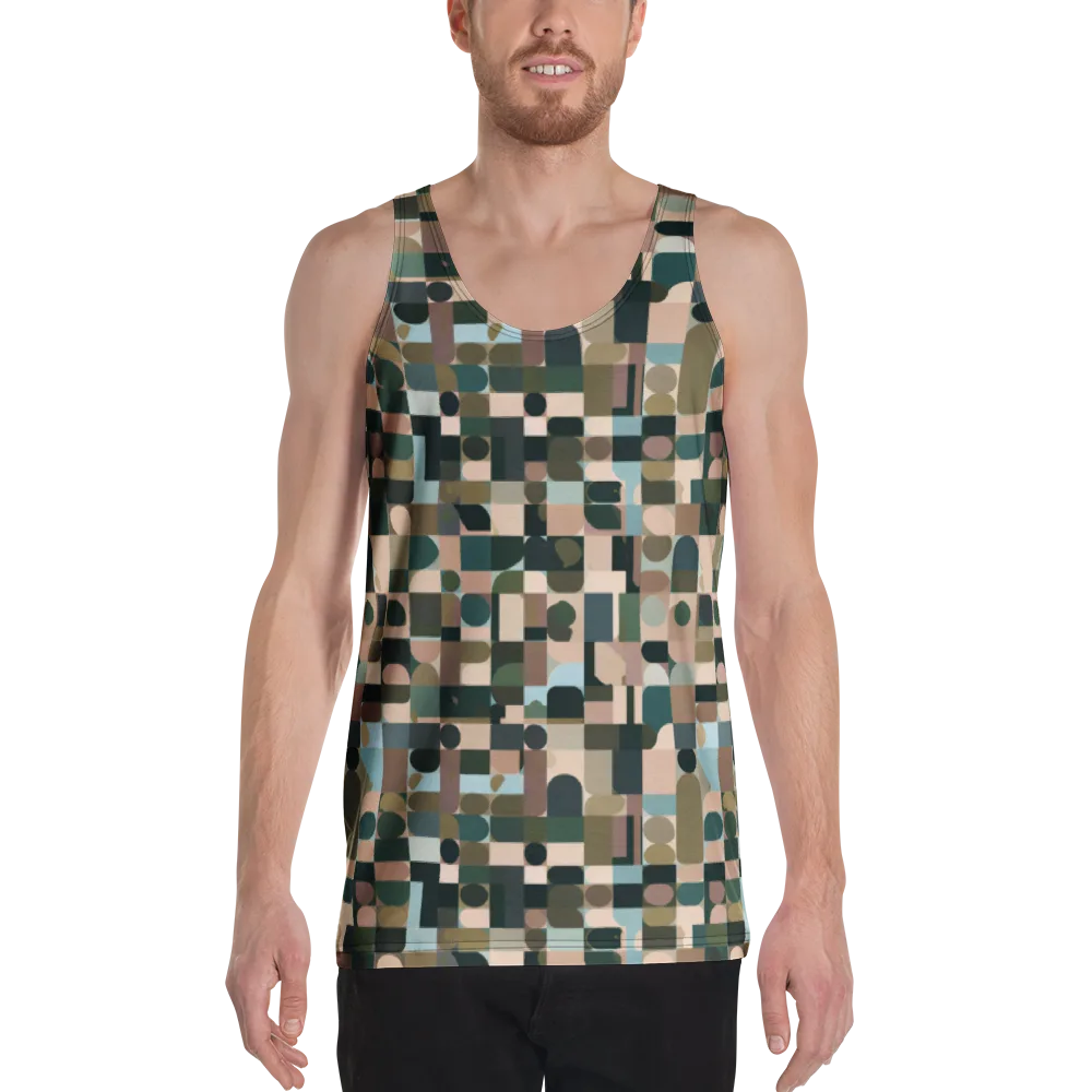 Mosaic Afterglow on Men's Tank Top — Front