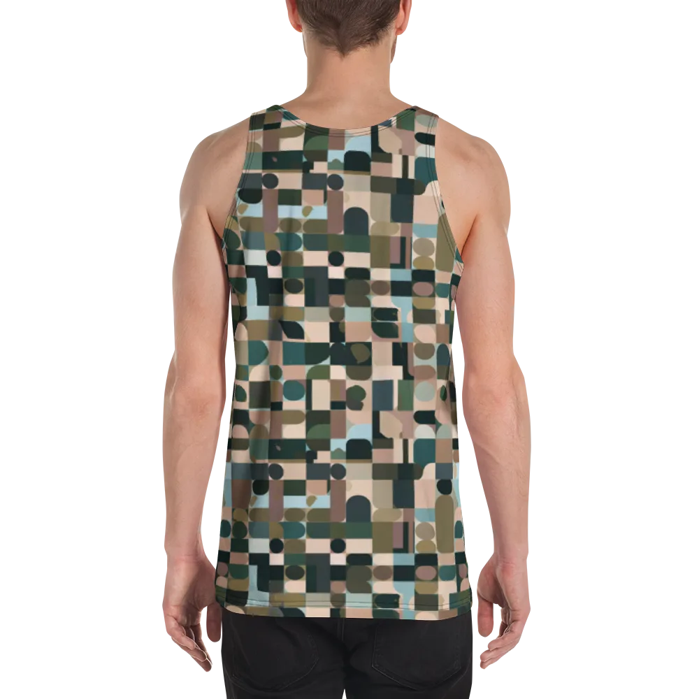 Mosaic Afterglow on Men's Tank Top — Back