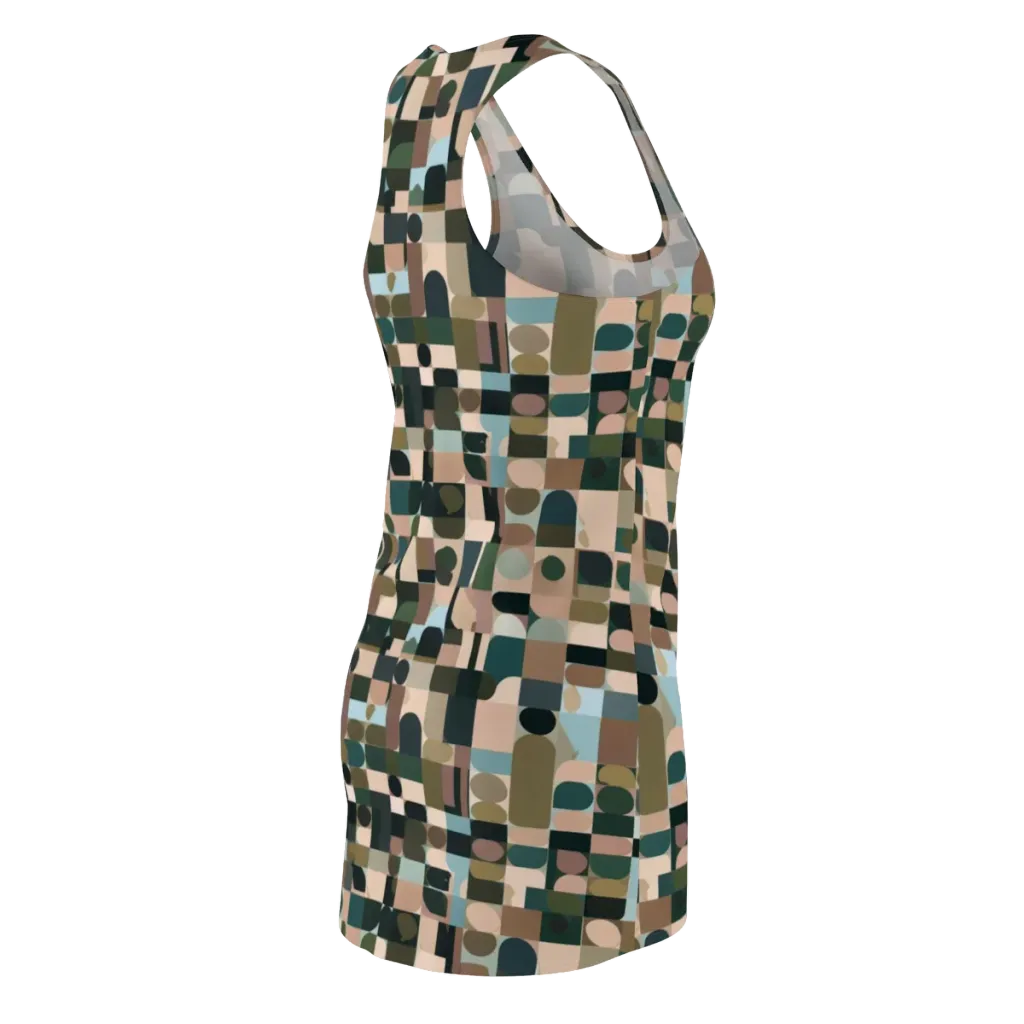 Mosaic Afterglow on Racerback Dress — Back Side