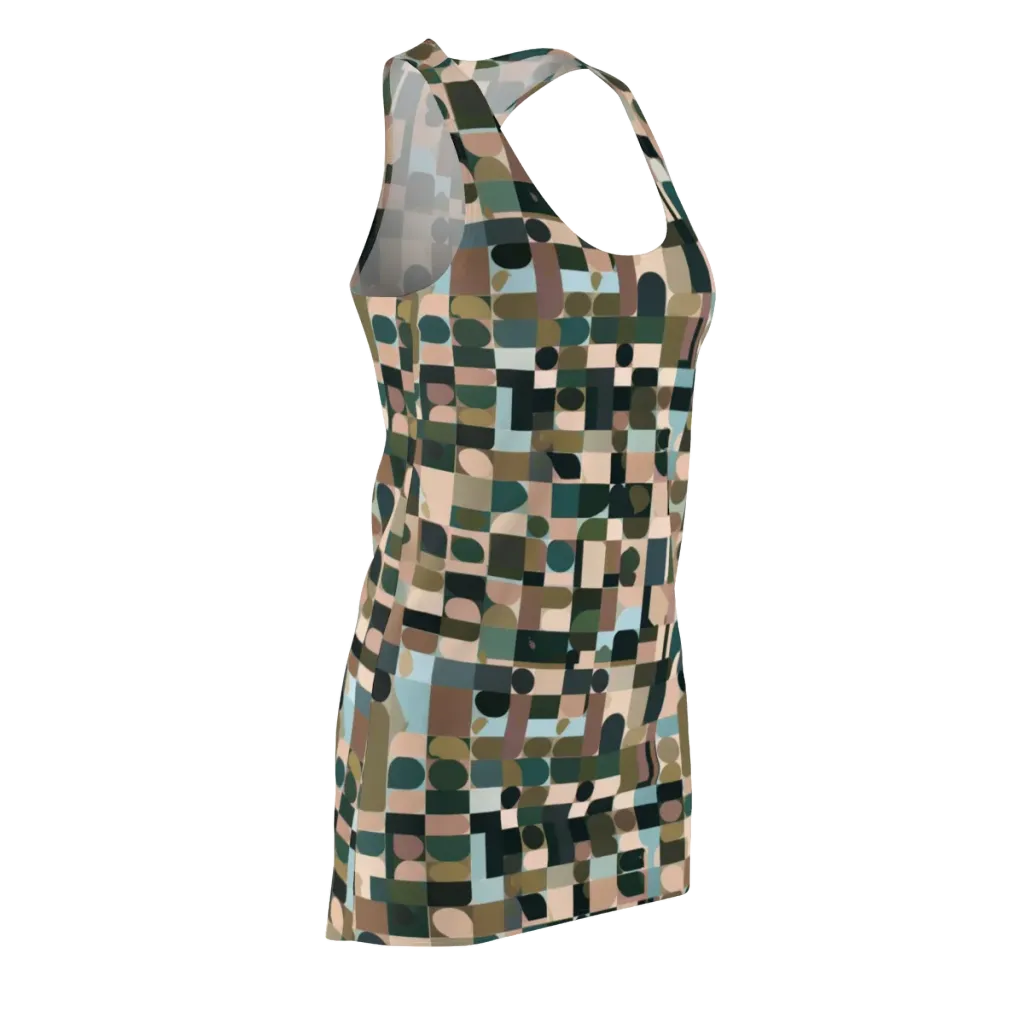 Mosaic Afterglow on Racerback Dress — Front Side
