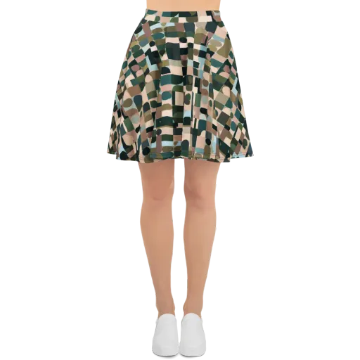 Mosaic Afterglow on a Skater Skirt