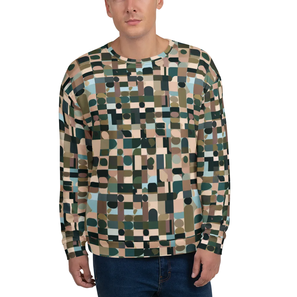 Mosaic Afterglow on Sweatshirt — Front