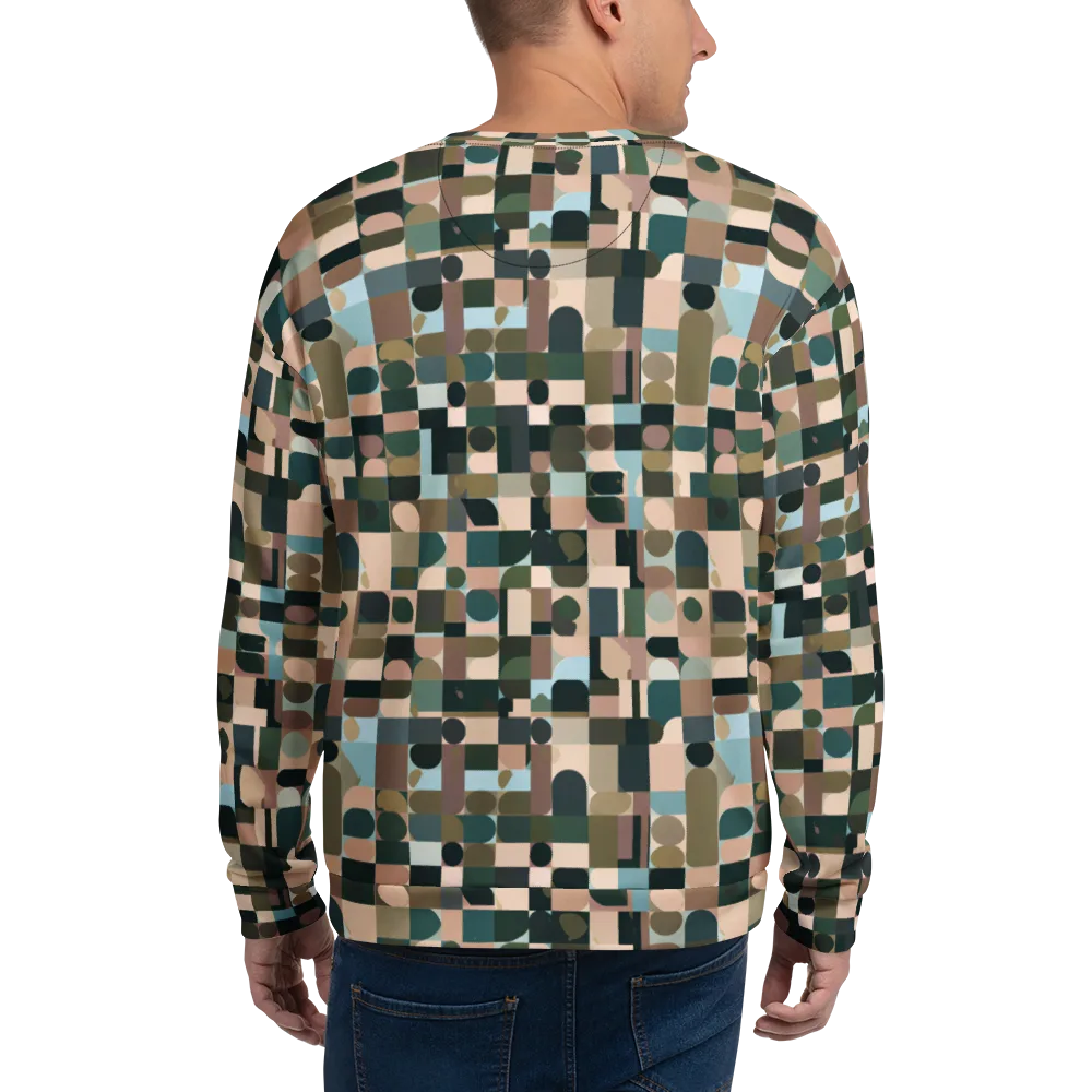 Mosaic Afterglow on Sweatshirt — Back
