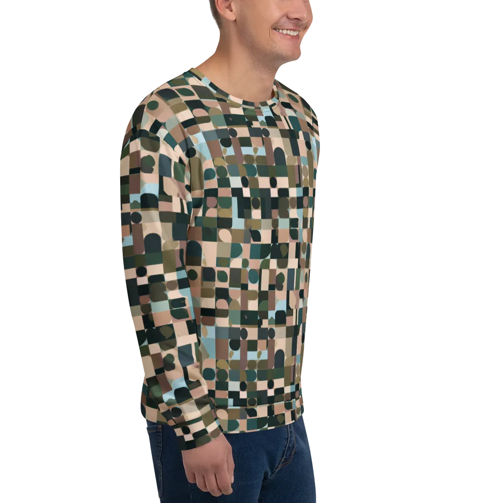 Mosaic Afterglow on Sweatshirt — Right Front