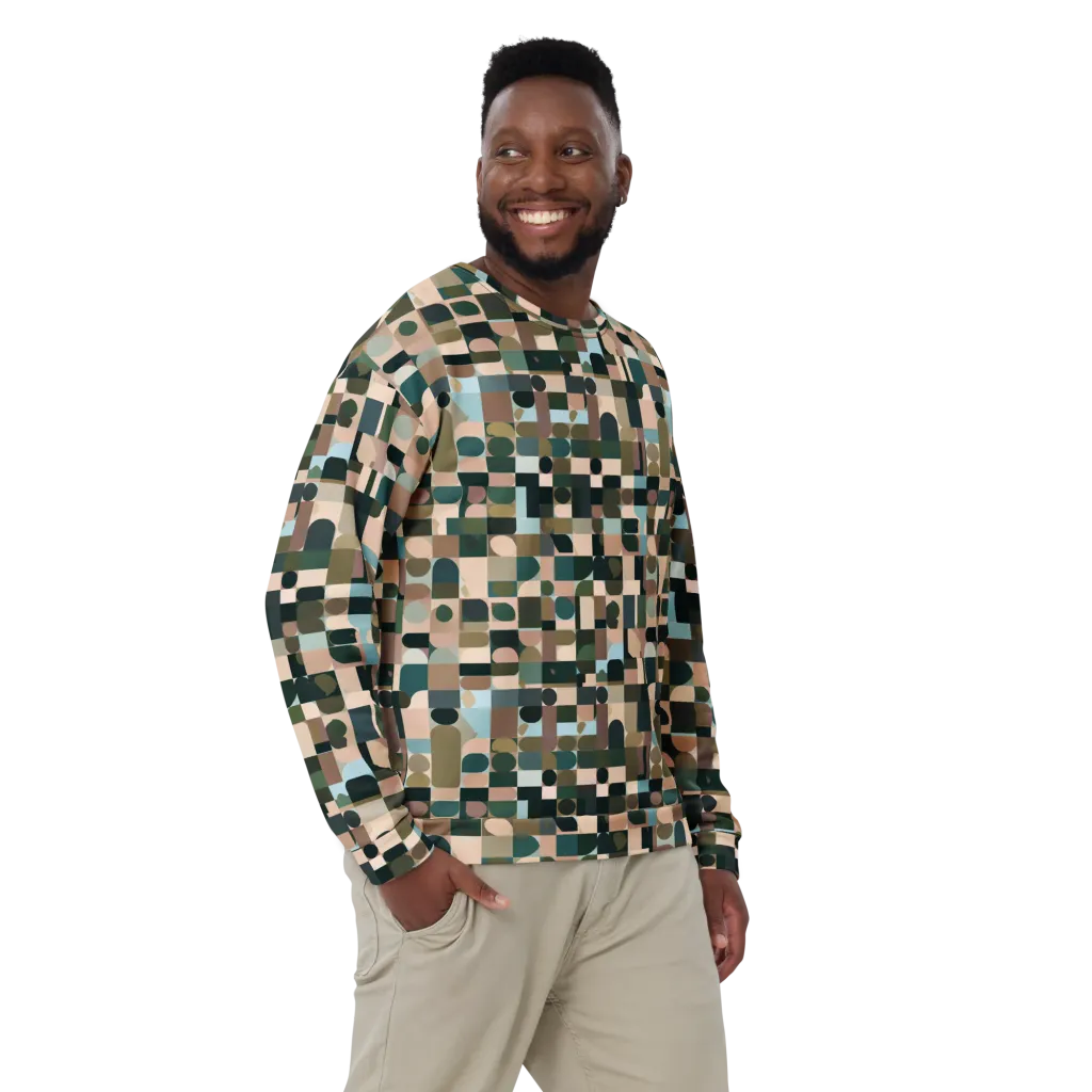 Mosaic Afterglow on Sweatshirt — Front