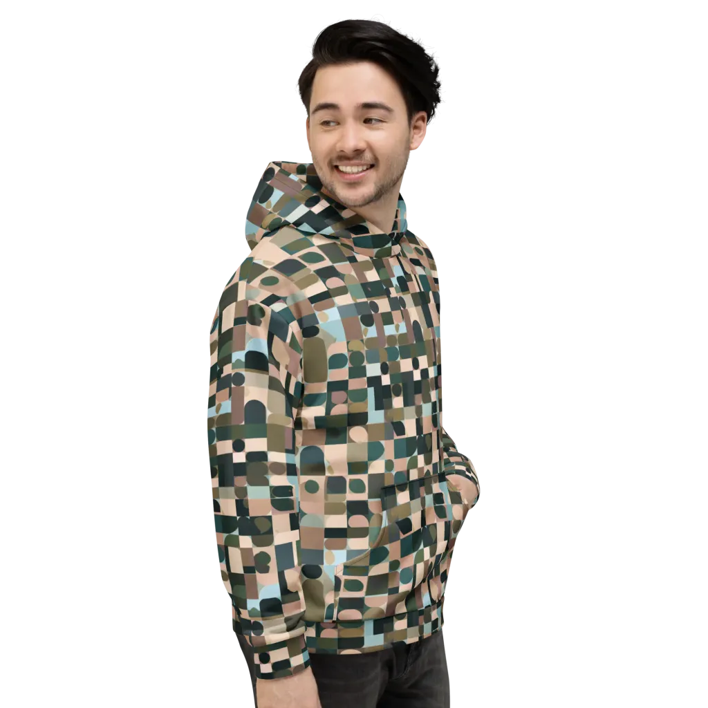 Mosaic Afterglow on Hoodie — Right